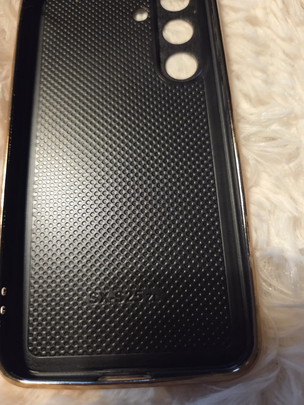 Luxury Black & Gold Patterned Phone Case 2 On Hand